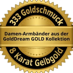 GoldDream Armband Dots Zirkonia 333 Gold 19cm 8 Karat GDA5039Y