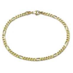 GoldDream Armband Figaro diamantiert 333 Gold 19cm 8 Karat GDA0169Y