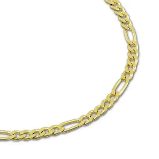 GoldDream Armband Figaro diamantiert 333 Gold 19cm 8 Karat GDA0059Y