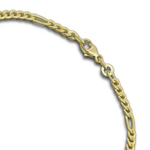 GoldDream Armband Figaro diamantiert 333 Gold 19cm 8 Karat GDA0059Y