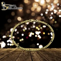 GoldDream Armband Figaro diamantiert 333 Gold 19cm 8 Karat GDA0059Y