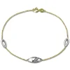 GoldDream Armband Glamour Zirkonia weiß 333 Gold 18,5cm 8 Karat GDA5018J