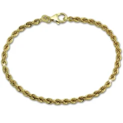 GoldDream Armband Kordel hohl 333 Gold 18,5cm 8 Karat GDA0328Y