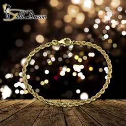 GoldDream Armband Kordel hohl 333 Gold 18,5cm 8 Karat GDA0328Y