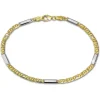 GoldDream Armband Tigerauge bicolor 333 Gold 19cm 8 Karat GDA0289T