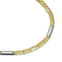 GoldDream Armband Tigerauge bicolor 333 Gold 19cm 8 Karat GDA0289T