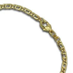 GoldDream Armband Tigerauge hohl 333 Gold 19cm 8 Karat GDA0339Y