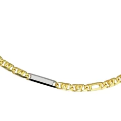 GoldDream Armband Tigerauge bicolor 333 Gold 19cm 8 Karat GDA0289T