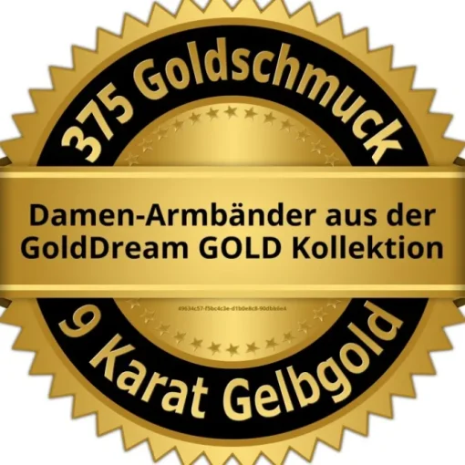 GoldDream Armband Zopf 375 Gelbgold Damen 18cm GDA0508Y