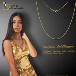 GoldDream Collier Kette Anker rund 333 Gold Damen 45cm 8 Karat GDK00845Y