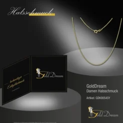 GoldDream Collier Kette Panzer 333 Gold Damen 45cm 8 Karat GDK00545Y