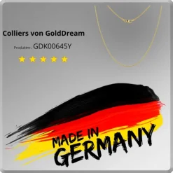 GoldDream Collier Kette Zopf 333 Gold Damen 45cm 8 Karat GDK00645Y