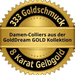 GoldDream Collier Kette Zopf 333 Gold Damen 45cm 8 Karat GDK00645Y