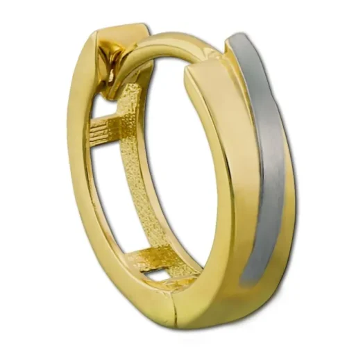 GoldDream Creole Bicolor 333 Gold Ohrring Echtschmuck GDO5111T