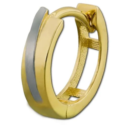 GoldDream Creole Bicolor 333 Gold Ohrring Echtschmuck GDO5111T