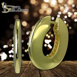 GoldDream Creole Classic 22mm Ohrring 333er Gelbgold Echtschmuck GDO5676Y