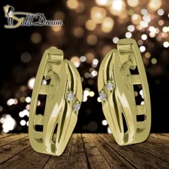 GoldDream Creole Classic oval Zirkonia Ohrring 333 Gold Echtschmuck GDO5627Y