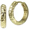 GoldDream Creole Cut 18mm Ohrring 333er Gelbgold Echtschmuck GDO5692Y