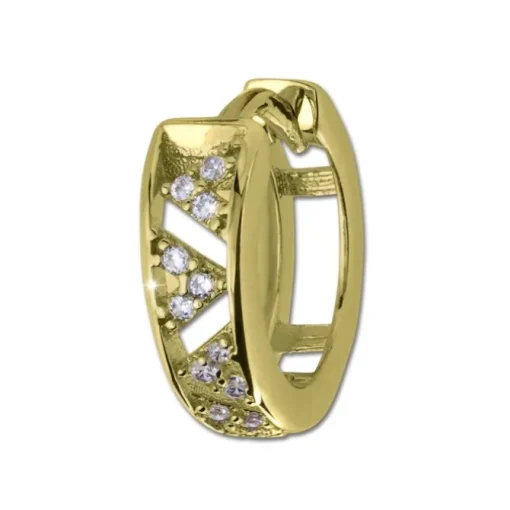 GoldDream Creole Dreiecke Zirkonia Ohrring 333 Gold Echtschmuck GDO5629Y