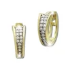 GoldDream Creole Elegance Zirkonia weiß Ohrring 333 Gold Echtschmuck GDO529WY