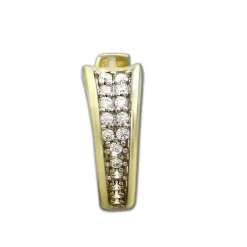 GoldDream Creole Elegance Zirkonia weiß Ohrring 333 Gold Echtschmuck GDO529WY