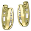 GoldDream Creole 3er Zirkonia Ohrring 333er Gelbgold GDO5621Y