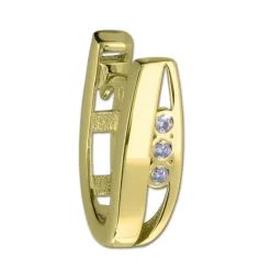 GoldDream Creole 3er Zirkonia Ohrring 333er Gelbgold GDO5621Y