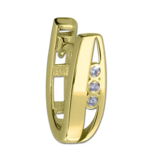 GoldDream Creole 3er Zirkonia Ohrring 333er Gelbgold GDO5621Y