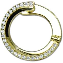 GoldDream Creole Fashion 16mm Zirkonia Ohrring 333 Gelbgold Echtschmuck GDO5683Y