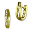 GoldDream Creole geteiltes Rechteck Zirkonia Ohrring 333er Gold GDO537WY
