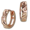GoldDream Creole Glamour Zirkonia Ohrring 333er Rosegold Echtschmuck GDO5031E