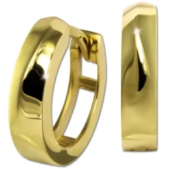 GoldDream Creole glanz 13mm Ohrring 333er Gelbgold Echtschmuck GDO5141G