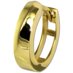 GoldDream Creole glanz 13mm Ohrring 333er Gelbgold Echtschmuck GDO5141G