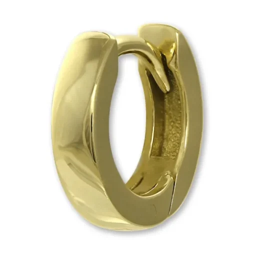 GoldDream Creole Glanz 12mm Ohrring 333er Gelbgold Echtschmuck GDO5669Y