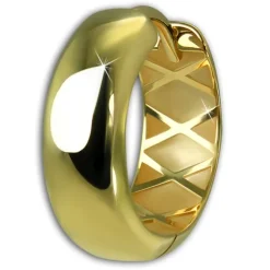 GoldDream Creole Glanz 16mm Ohrring 333er Gelbgold Echtschmuck GDO5673Y
