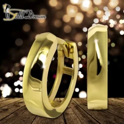 GoldDream Creole glanz 13mm Ohrring 333er Gelbgold Echtschmuck GDO5141G