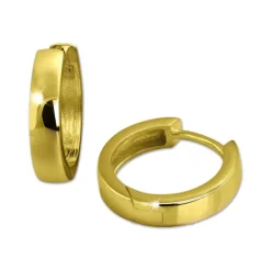 GoldDream Creole Glanz Ohrring 333er Gelbgold Echtschmuck GDO5051Y