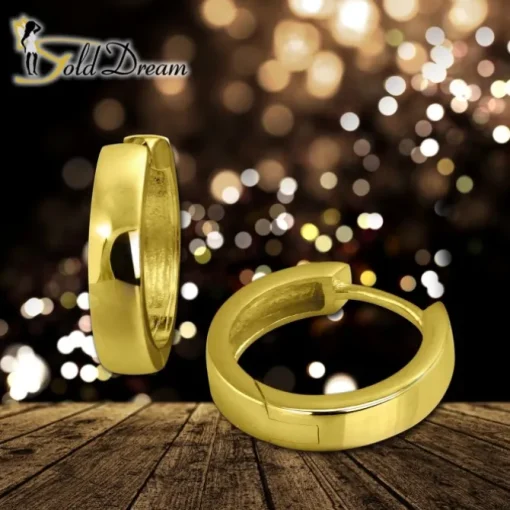 GoldDream Creole Glanz Ohrring 333er Gelbgold Echtschmuck GDO5051Y
