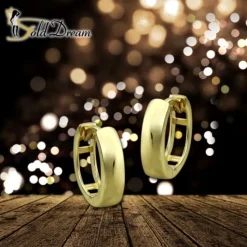 GoldDream Creole Glanz Ohrring 333er Gelbgold Echtschmuck GDO5301Y