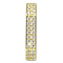 GoldDream Creole Karree Zirkonia Ohrring 333er Gelbgold Echtschmuck GDO5700Y