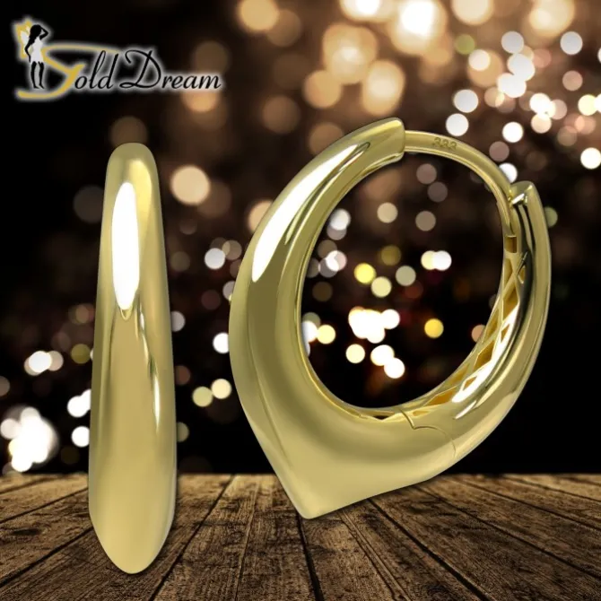 GoldDream Creole Klassik 20mm Ohrring 333er Gelbgold Echtschmuck GDO5682Y