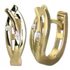 GoldDream Creole Leaf mit Zirkonia Ohrring 333er Gelbgold GDO5633Y