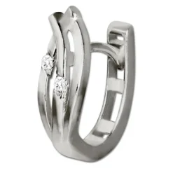 GoldDream Creole Leaf mit Zirkonia Ohrring 333er Weißgold GDO5633J