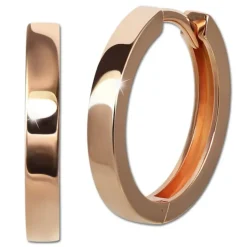GoldDream Creole massiv Glanz 16mm Ohrring 333er Roségold Echtschmuck GDO5660E