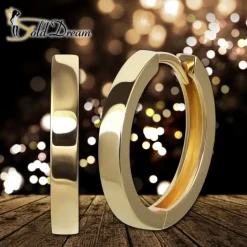 GoldDream Creole massiv Glanz 20mm Ohrring 333er Gelbgold Echtschmuck GDO5658Y