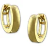 GoldDream Creole matt 13mm Ohrring 333er Gelbgold Echtschmuck GDO5141Y