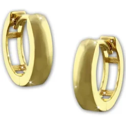GoldDream Creole matt 13mm Ohrring 333er Gelbgold Echtschmuck GDO5141Y