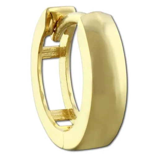 GoldDream Creole matt 13mm Ohrring 333er Gelbgold Echtschmuck GDO5141Y
