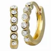 GoldDream Creole mit weißen Zirkonia Ohrring 333er Gelbgold GDO5628Y
