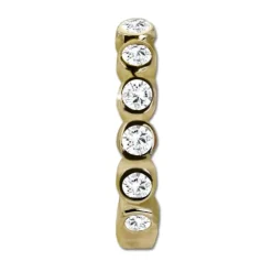 GoldDream Creole mit weißen Zirkonia Ohrring 333er Gelbgold GDO5628Y